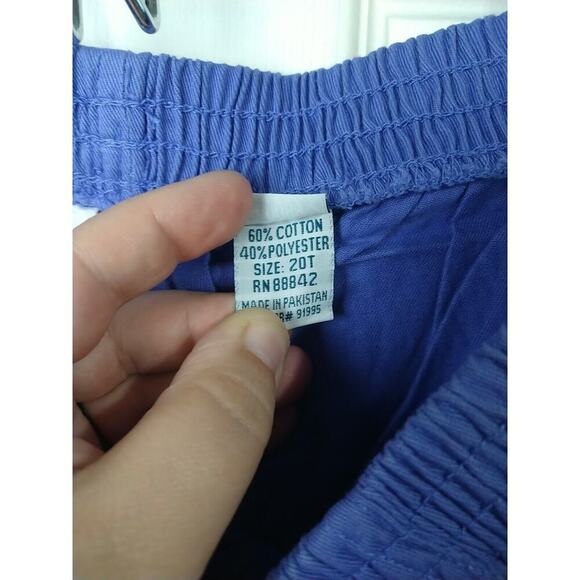 $ Only Necessities Women 20T Periwinkle Elastic waist Pullon Pocket Pants - Picture 6 of 10